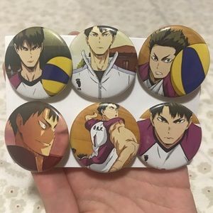 Haikyuu!! Wakatoshi Ushijima Pinback Buttons